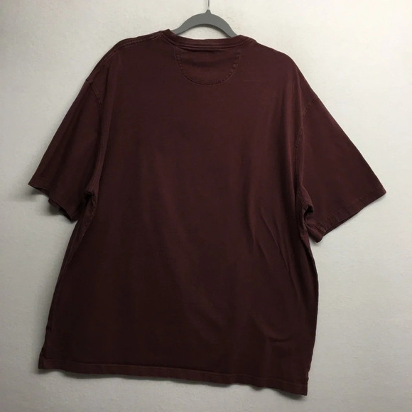 Duluth Trading Tee Shirt Relaxed Longtail Men’s XL Cotton Brownish Red Rust - Picture 2 of 5
